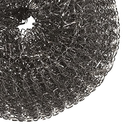 Stainless Steel Wool BBQ Grill Cleaning Scrubber Pads, 4 Pack - style: Replacement mesh scrubbers 4