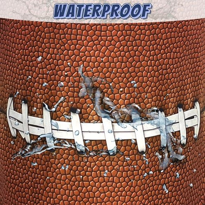 Funny Football Laundry Basket Oxford Cloth Foldable Hamper 18.9x16.5 Inch - color: Retro Football Pattern