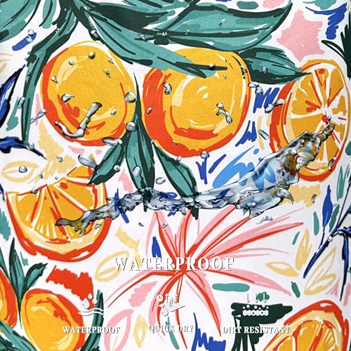 Fruit Orange Laundry Basket Oxford Cloth Foldable Hamper 18.9x16.5 Inch - color: Hawaii Tropical Orange