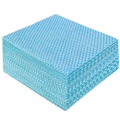 JEBBLAS Disposable Cleaning Towels and Dish Cloths, Reusable Towels,Handy Cleaning Wipes, 50 Count/Pack,Blue - color: Blue