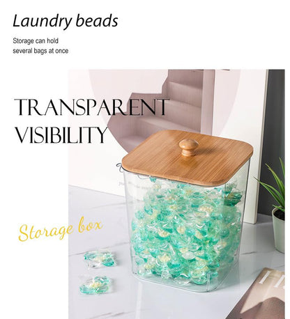 3 Pack Large Laundry Pods Container Laundry Room Organization Containers Storage Dryer Sheet Holder with Lids and Labels for Laundry Pods Laundry Detergent Dry Sheet Organizing