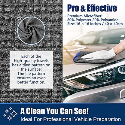 Airlab Glass Polishing Streak Free Miracle Cleaning Cloth, Grey-Navy Blue - color: Grey-navy Blue