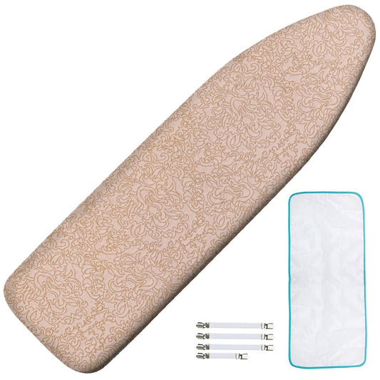 Ironing Board Cover and Pad, Standard Size 15x54, Extra Thick - color: Dusty Rose, size: 15" x 54"
