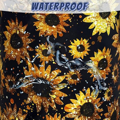 Sunflowers Laundry Basket Oxford Cloth Foldable Hamper 18.9x16.5 Inch - color: Beautiful Sunflower Flowers
