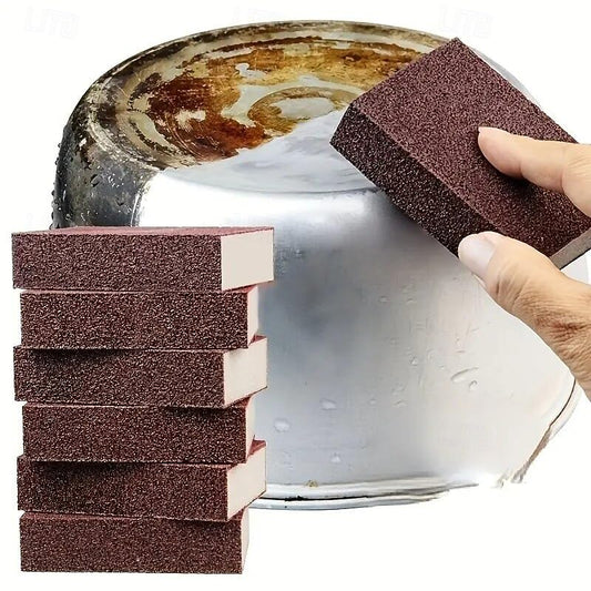 3 pcs Magic Sanding Sponge Erasers Set, Heavy-Duty Non-Electric Scrubbers, Removes Stains, Rust, and Limescale, Ideal for Kitchen, Bathroom, Toilet, Floors, and Outdoor Cleaning - color: Color 1
