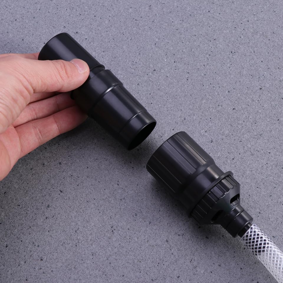 Cabilock 8 Pcs Shop Vacuum Attachments Kit, Wet Dry Vacuum Accessories with Blowing Nozzle, Extension Tubes, Brushes and Crevice Tool for Detail Cleaning